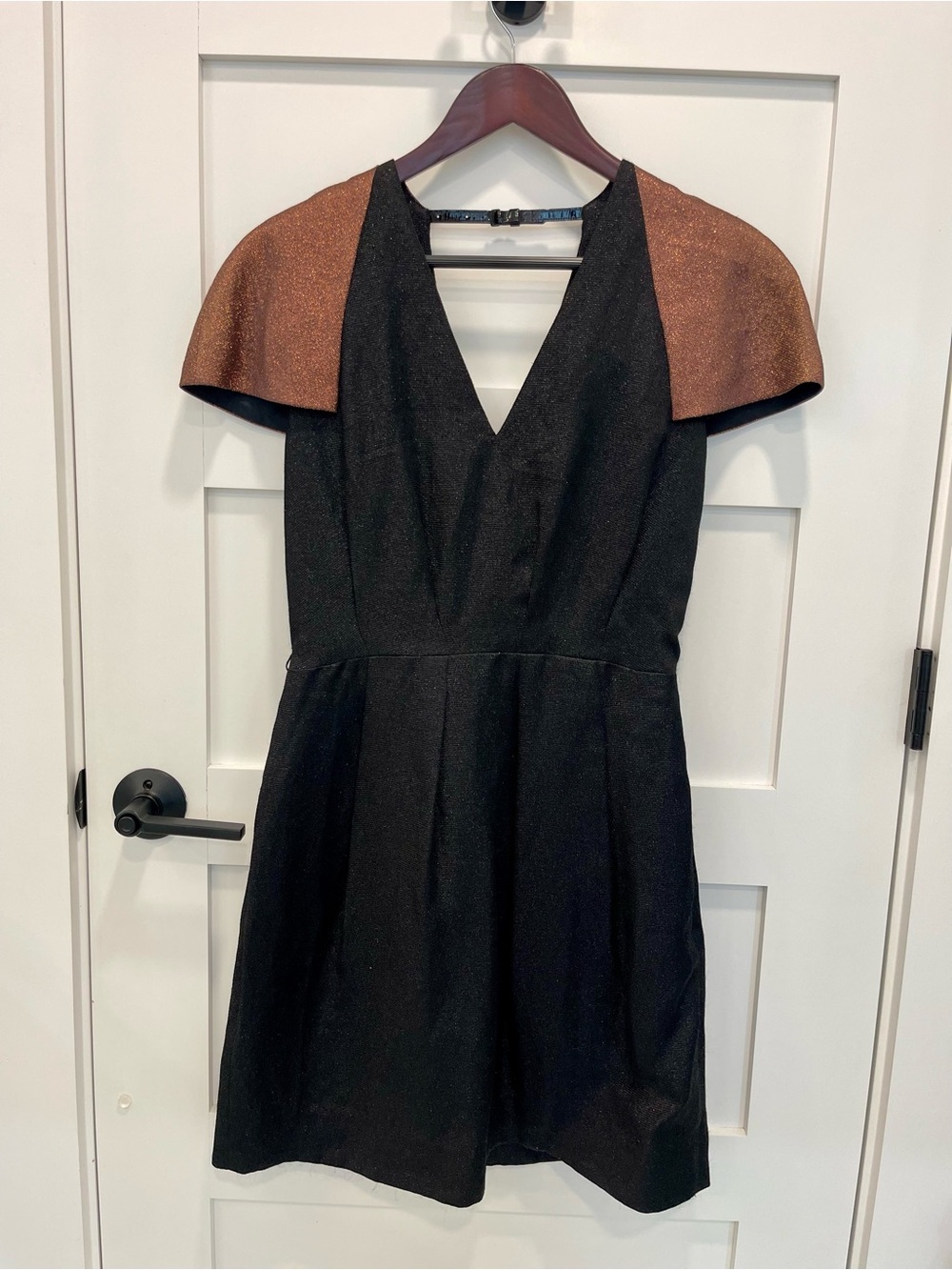 NWT Philip Lim black and bronze party dress 8 (no belt) - Picture 2 of 8